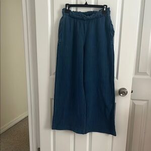 GAP Blue Wide-Leg Pants